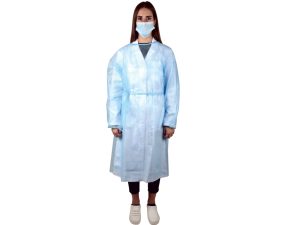 Camice monouso 25 g/m² 120x150 cm - misura L (non sterile)