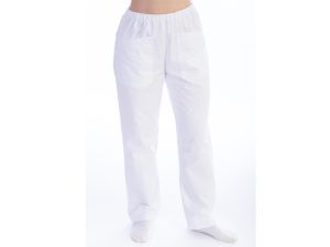 Pantaloni cotone/poliestere unisex - Bianchi