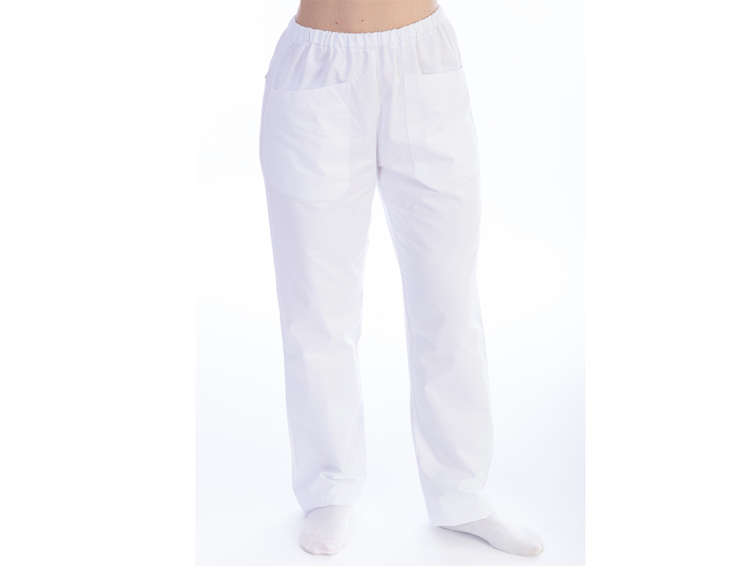 Pantaloni cotone/poliestere unisex - Bianchi