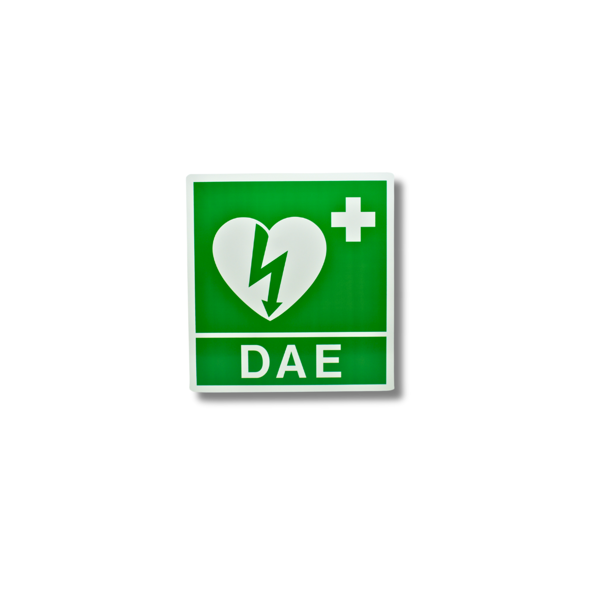Cartello frontale DAE/AED 34x36 cm per defibrillatore