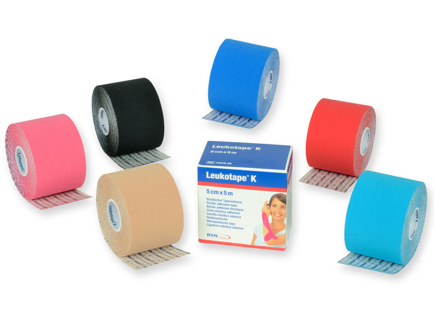 Leukotape K - tape neuromuscolare BSN 5 m x 5 cm rosso