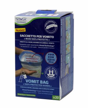 Sacchetto assorbente per vomito