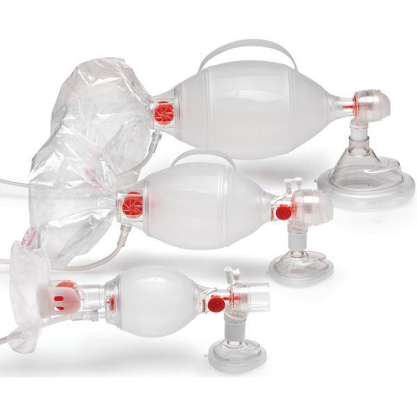 Pallone di ventilazione monouso Ambu SPUR II con mascherina e reservoir
